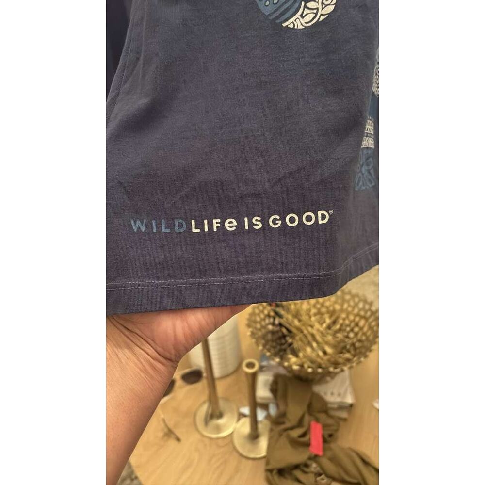 Life is Good Crusher Tee Long Sleeve Elephant Mandala Graphic Top M - Picture 3 of 6